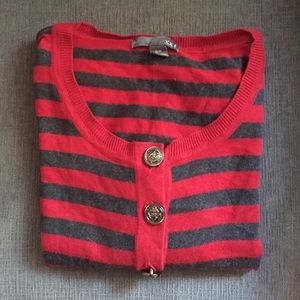 Forever 21 3/4 sleeve stripes cardigan