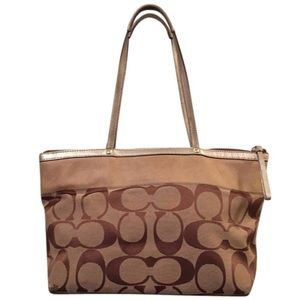 Well loved Coach Signature Tote
