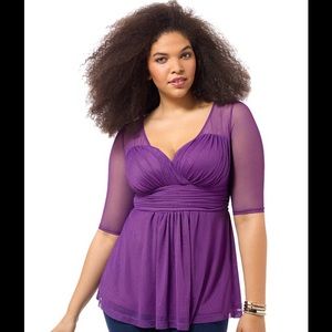 Sexy Purple Kiyonna Top!