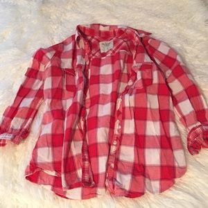 A&F plaid button up
