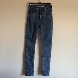 💥LAST CHANCE💥 High-Waisted Acid Wash Skinny Jean