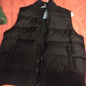 Brown Old Navy puffer vest