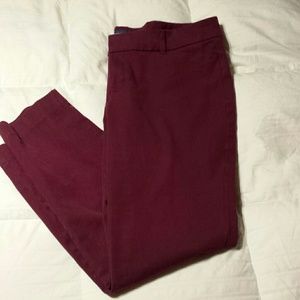 Purple Ankle Pants