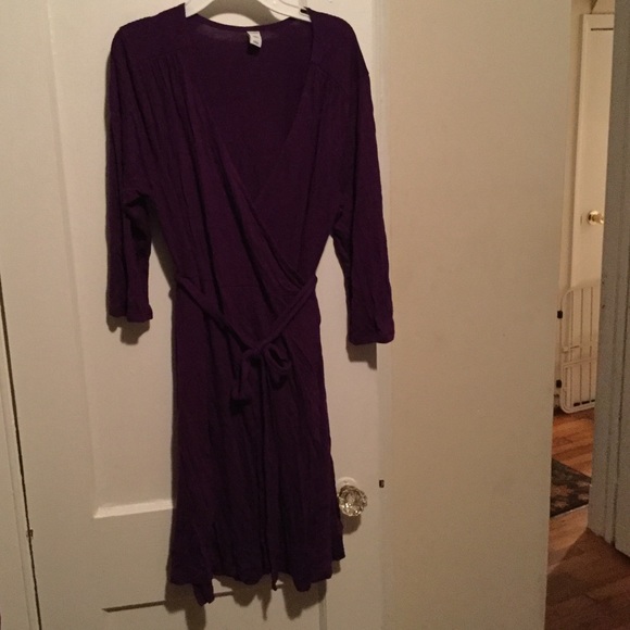 Purple Wrap Dress