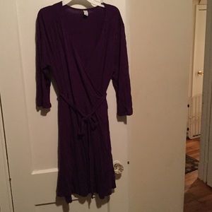 Purple Wrap Dress