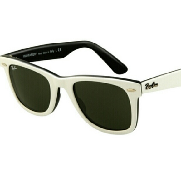 Ray-Ban Accessories - Ray ban wayfarer white sunglasses black frame