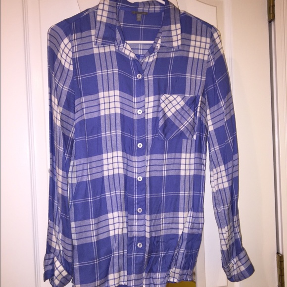 Charlotte Russe Tops - Blue flannel
