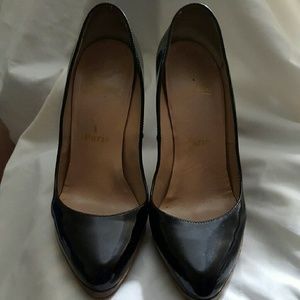 Christian Loubitin Patent Leather 120 Wood-Heels