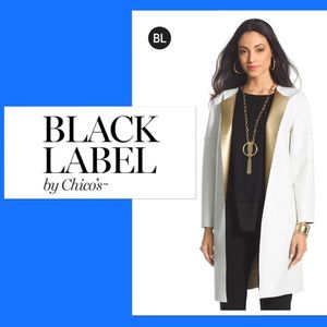 Chico's #BlackLabel Two-Toned Topper Jacket