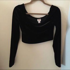 Black Velvet Crop Top (SOLD)