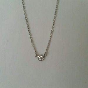 Tiffany & co elsa peretti platinum necklace