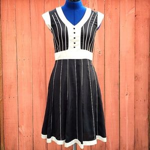 Vintage Black and White Dress