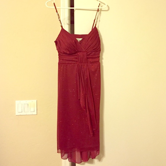 Red cocktail dress