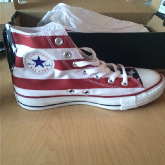 American flag high tops