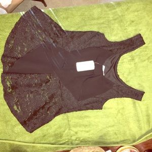 Black lace top