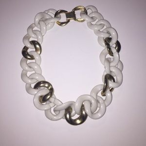 Gold and white chain necklace Gold and white chain necklace