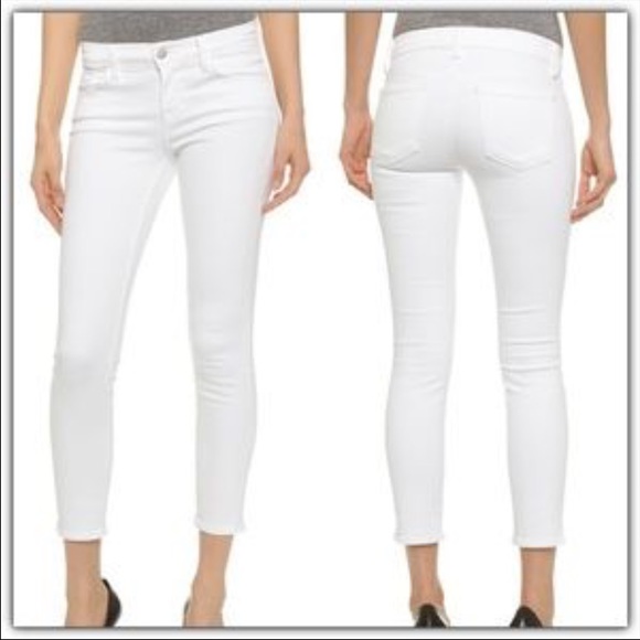 J Brand Denim - J Brand white skinny leg jeans