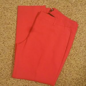 Express Columnist Ankle Pants - Kiss Kiss Red