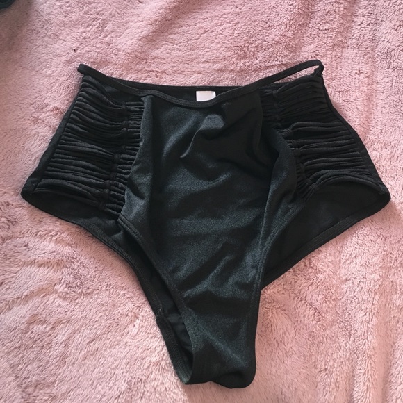 High waisted swim bottoms