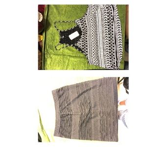 Crop top with skirt
