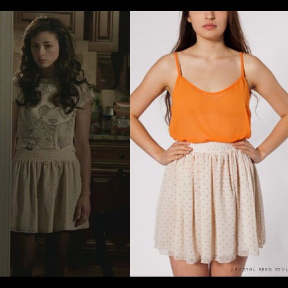 American Apparel Polka Dot Chiffon Skirt xs/s