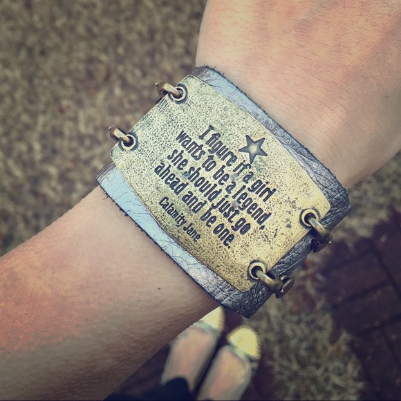 Lenny and Eva cuff w/ two quotes