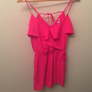 American Eagle hot pink romper