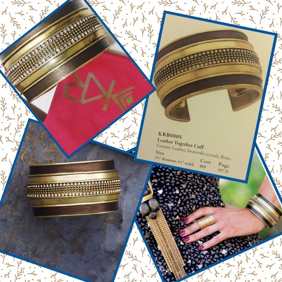 NWOT Silpada Leather Together Cuff NEVER WORN