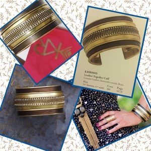 NWOT Silpada Leather Together Cuff NEVER WORN