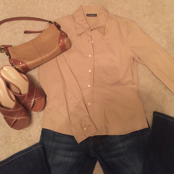 Banana Republic khaki Button down shirt