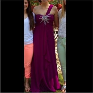 Magenta prom dress