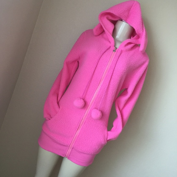 Pink Bunny Ear Hoodie