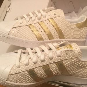 Adidas originals gold customized
