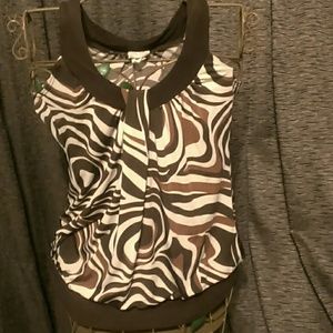 Dressy Brown Tank top