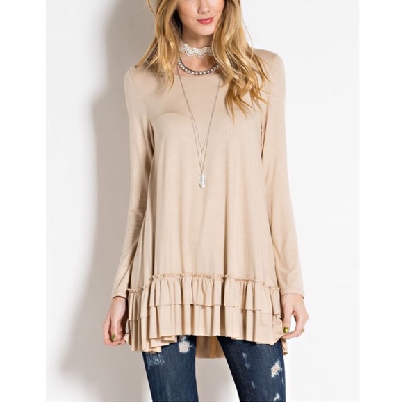 🆕LIZBETH ruffle long sleeve top - DOESKIN - Picture 4 of 4