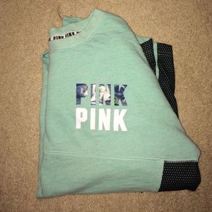 Teal & Black VS PINK Varsity Crew