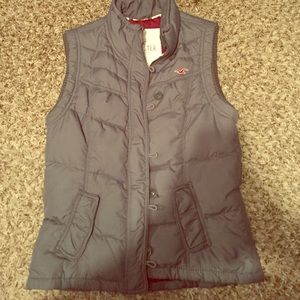 Gray Hollister Vest Size Large