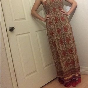 Strapless forever 21 maxi dress