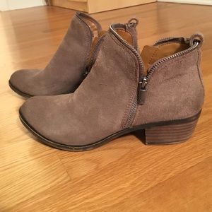 Suede Booties, Like New!