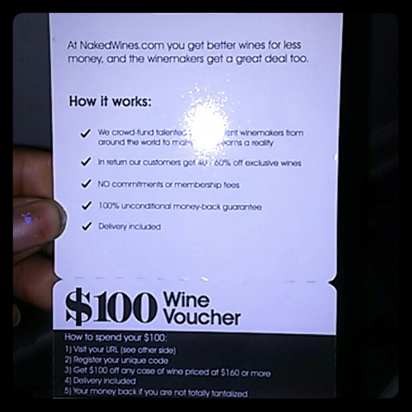 100 Voucher for wine - Picture 1 of 1