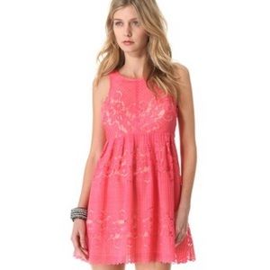 SOLD! *NWT* Pink Lace Free People Dress