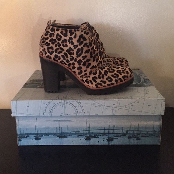 Sperry Top-Sider "Princeton" Boot. Leopard. Size 8