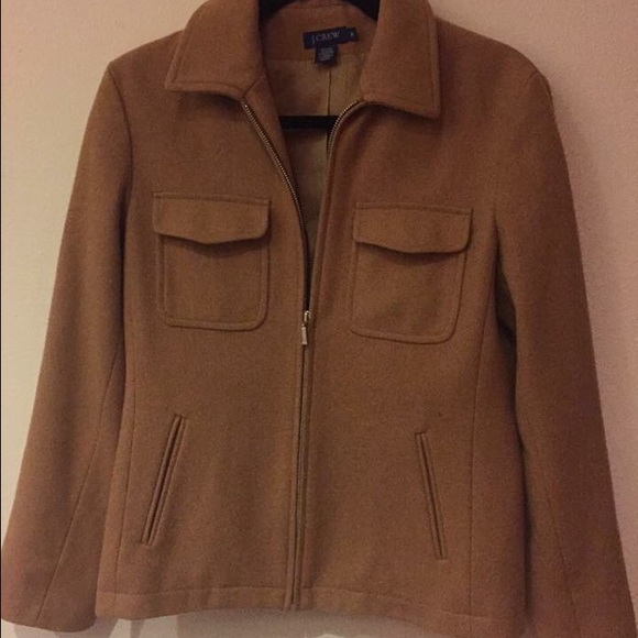 J. Crew Tan Wool Coat!
