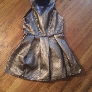 Bronze metallic dress
