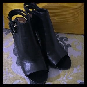 Vince Camuto black Leather booties.