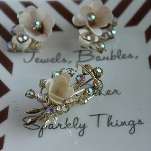 Vintage earring and pendant set