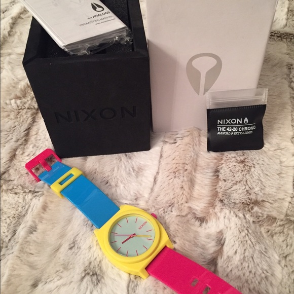 Nixon sports watch bright colored