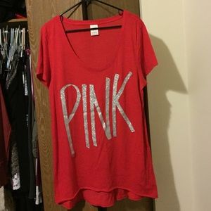 Pink Victoria's Secret red tunic.