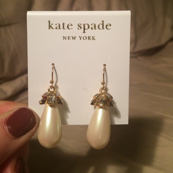 Kate spade pearl drop earings
