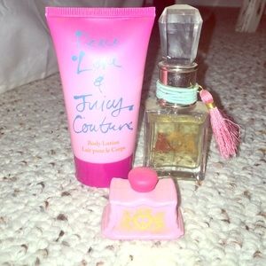 Juicy couture perfume and lotion set